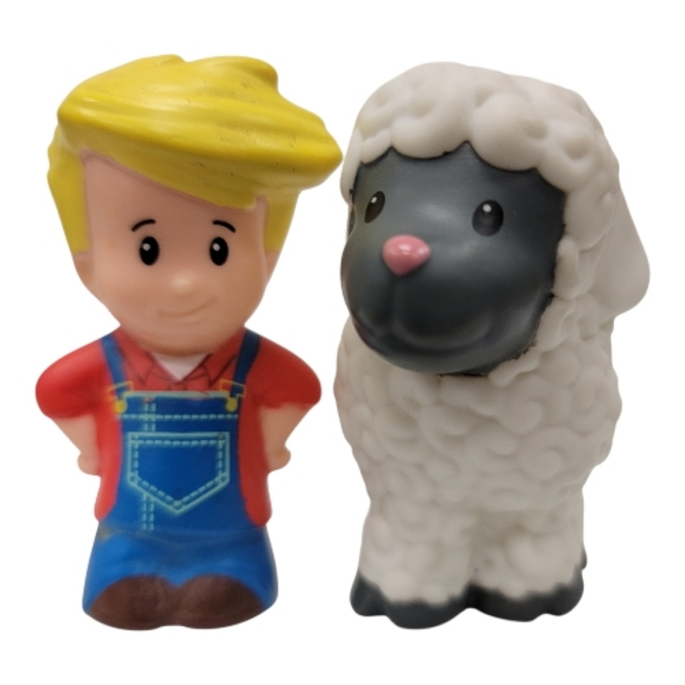 Fisher Price Little People Farmer And Sheep Kids Toys.